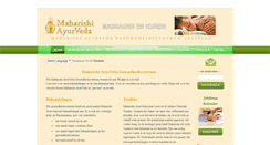 Desktop Screenshot of maharishi-ayurveda.nl