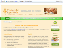 Tablet Screenshot of maharishi-ayurveda.nl